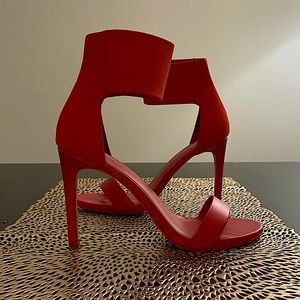 Red Open Toe Heels